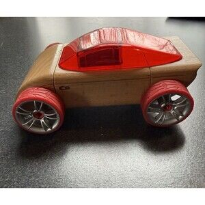 Calello Automoblox Wooden Toy Car 2010 Red Heirloom Quality